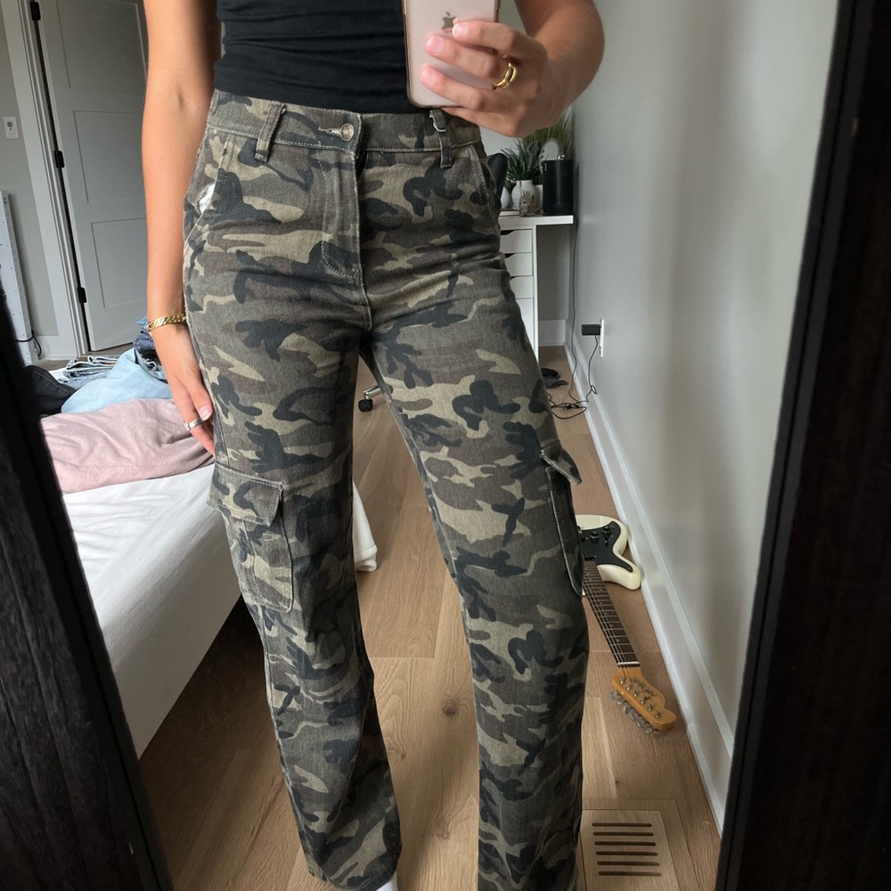Camo cargo pants